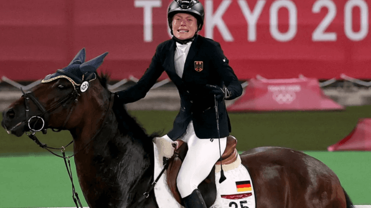 Annika Schleu, amazona del caballo Saint Boy