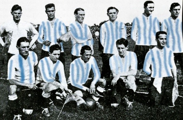 La Selección Argentina en la Copa América de 1921. (Foto: Conmebol)