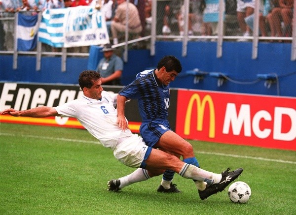 Diego Maradona en el Mundial de Estados Unidos. (Foto: Getty)