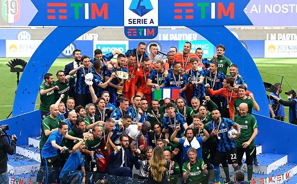 Celebración del título del Inter