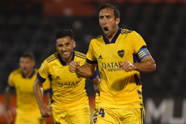 Izquierdoz gritando un gol en Boca. (Foto: Getty)