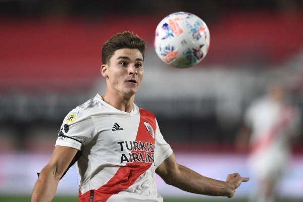 Julián Álvarez con la camiseta de River. (Foto: Getty)