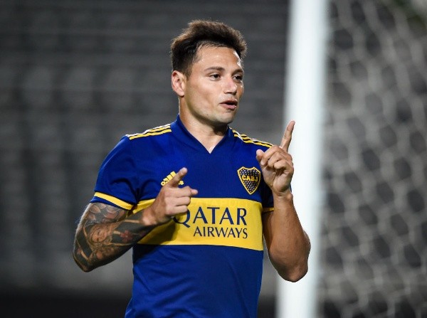 Mauro Zárate festejando un gol en Boca. (Foto: Getty)
