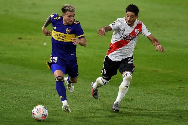 Milton Casco en un Superclásico. (Foto: Getty)