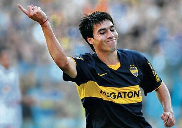 Nicolás Gaitán en Boca Juniors. (Foto: Twitter)