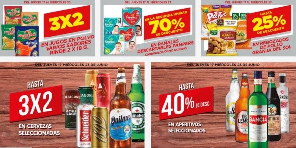 Algunas de las ofertas del Supermercado Día que están disponibles hasta este miércoles 23 de junio.