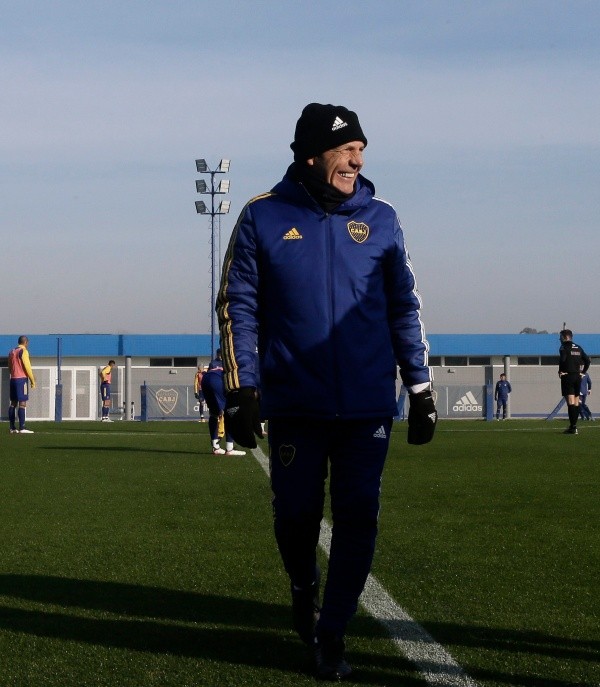 Miguel Ángel Russo durante los amistosos entre Boca y Atlético Tucumán. (Foto: Twitter Boca Juniors).