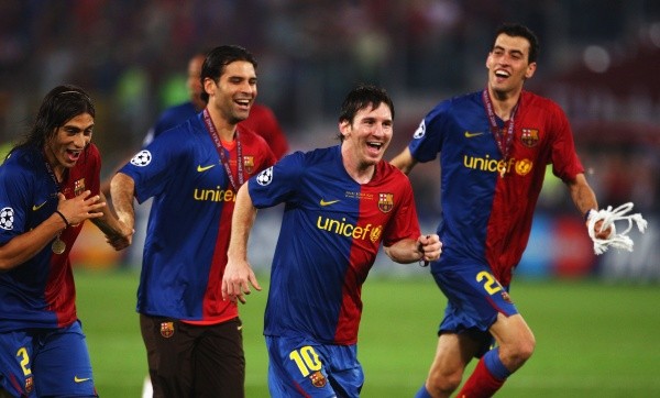 Messi en la Champions 2009 con el Barcelona. (Getty Images)