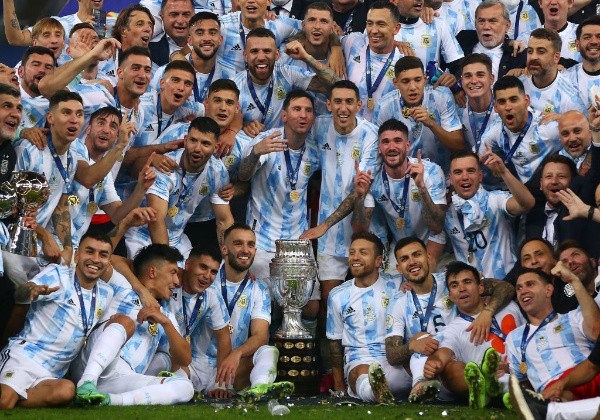 La celebración de Argentina. (Foto: Getty)