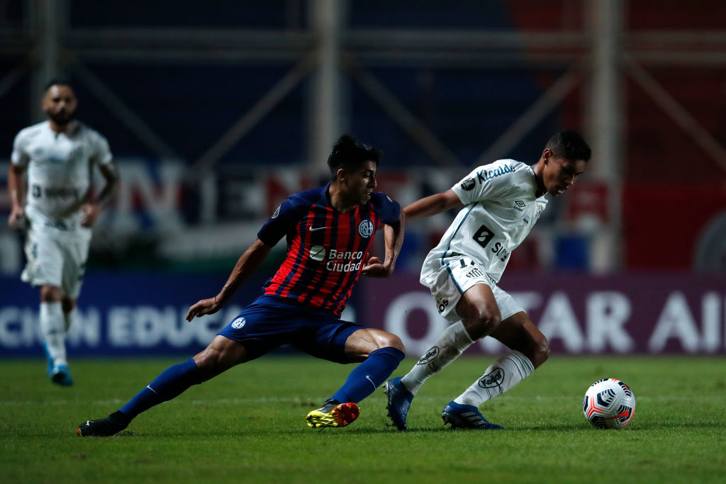Juan Ramírez en San Lorenzo de Almagro. (Foto: Getty)