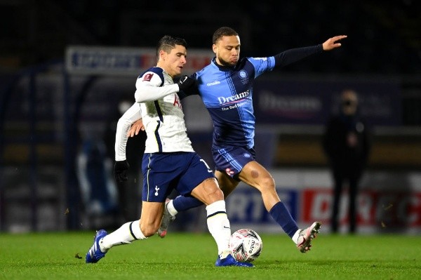 Erik Lamela en el fútbol inglés. (Foto: Getty)
