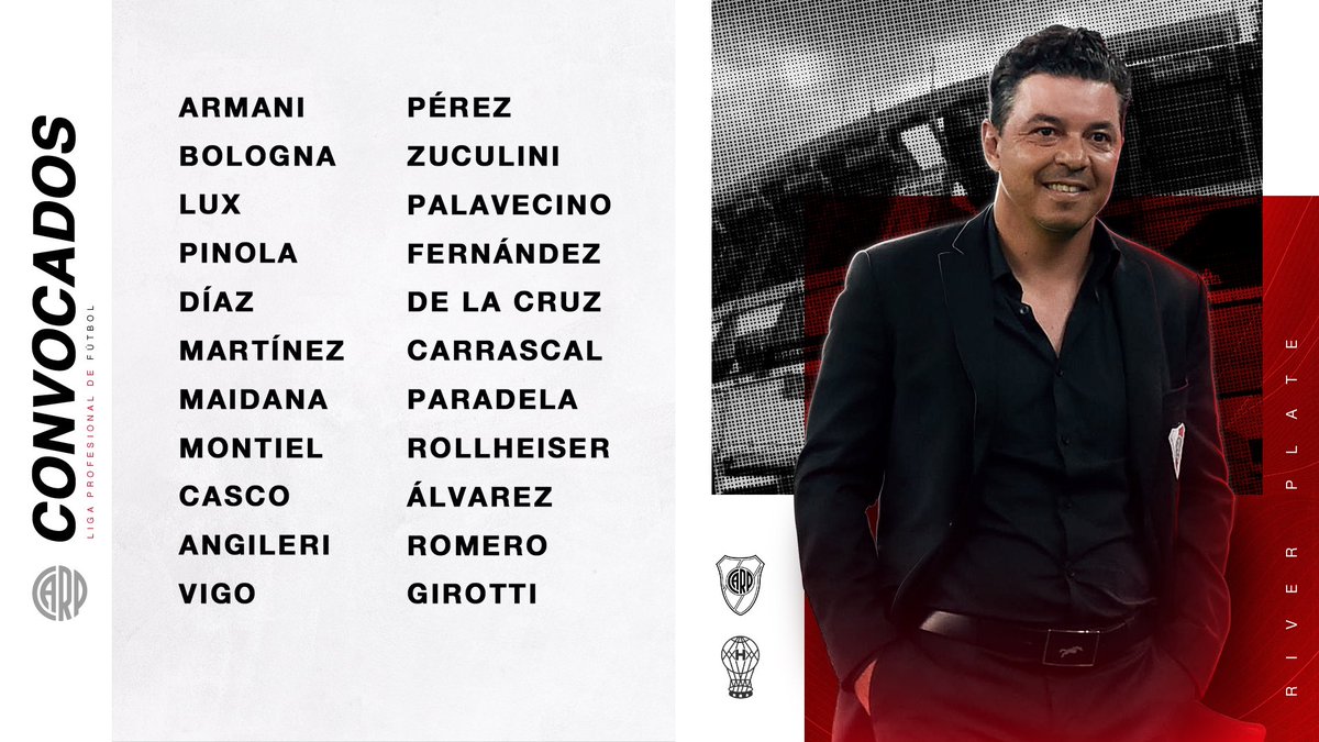 Los convocados de River. (Foto: Prensa River)