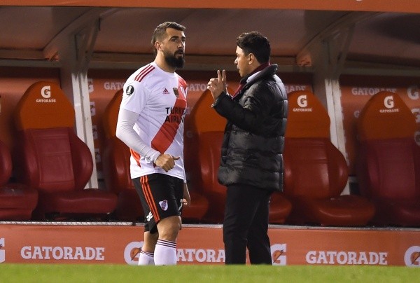 “Ya vamos a tomar un café”, dijo Pratto sobre Gallardo. (Foto: Getty Images)