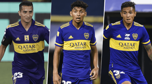 González, Medina y Almendra; los 3 que podrían perder su lugar en el XI. (Foto: Getty Images)