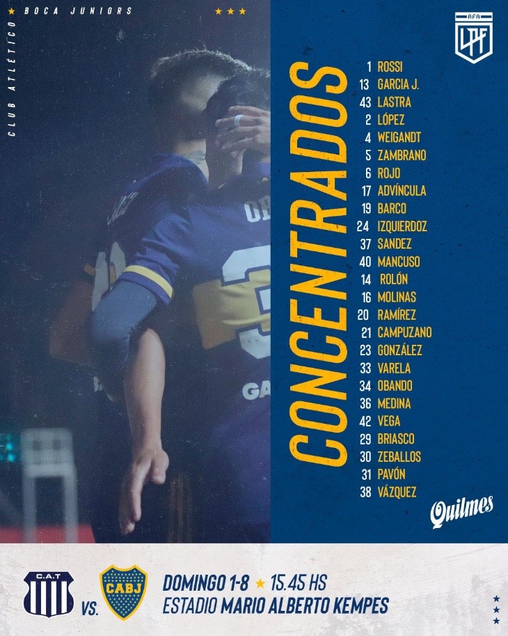 Foto: Twitter oficial de Boca Juniors.