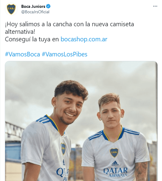 La camiseta de Boca.