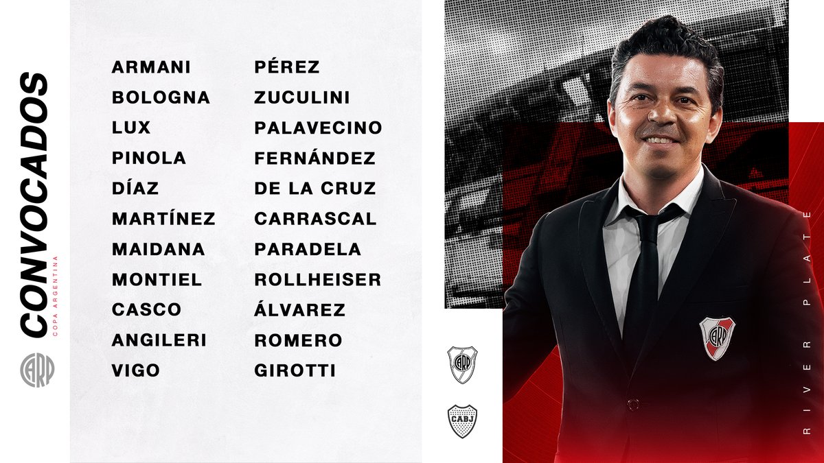 Los convocados de River. (Foto: Prensa River)