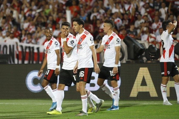 Nacho Fernández y Exequiel Palacios juntos. (Foto: Getty)