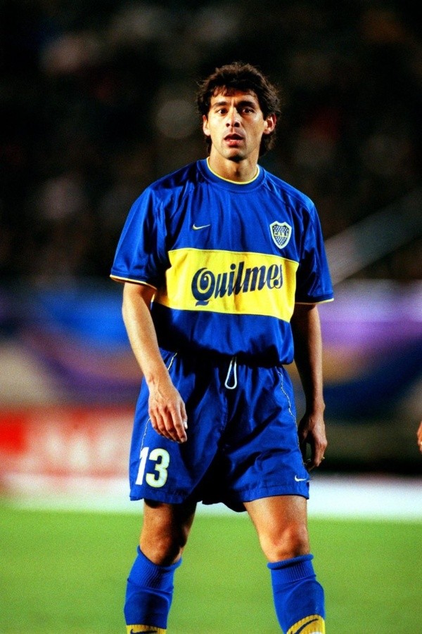Cristian Traverso con la camiseta de Boca.