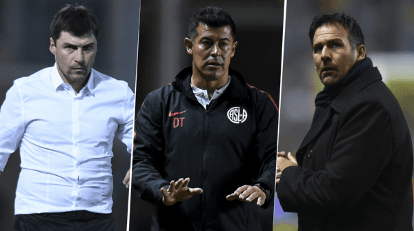 Alexander Medina, Jorge Almirón y Diego Dabove; 3 DT del gusto de Román. (Foto: Getty Images)