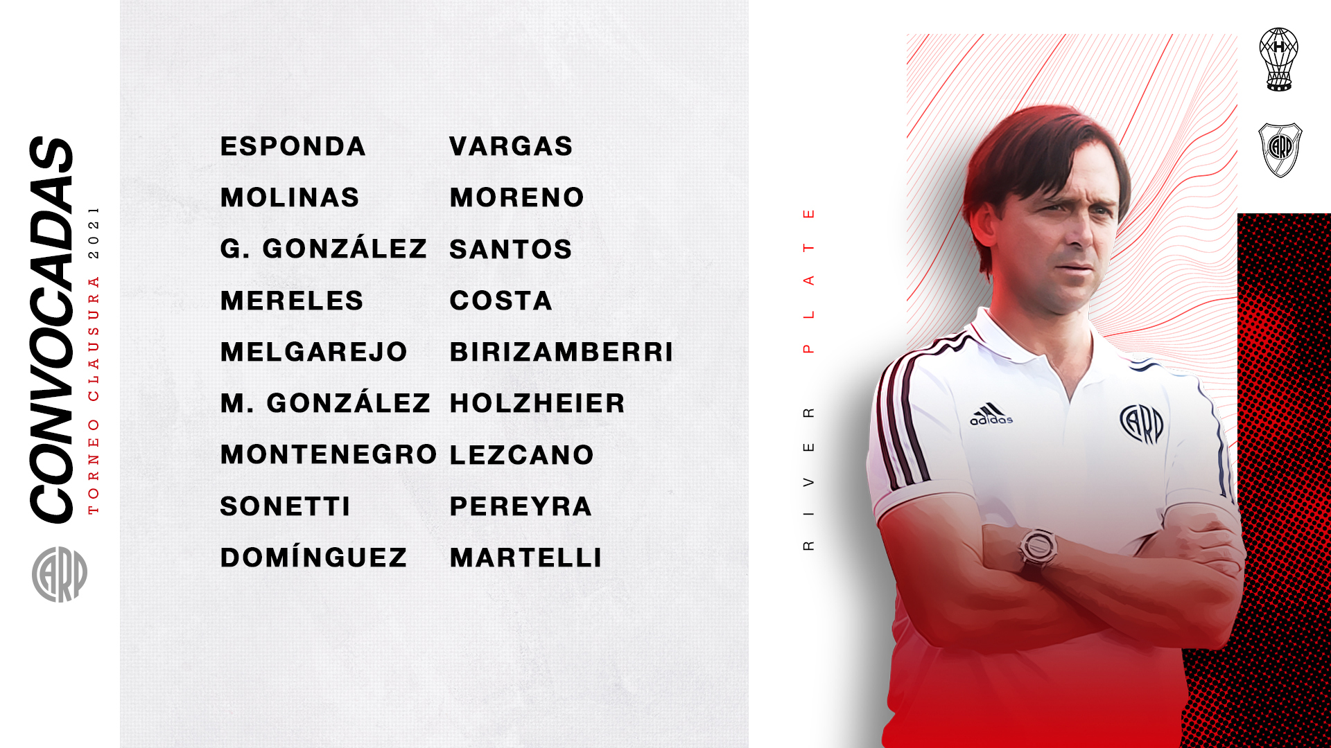 La lista de convocadas de River para enfrentar a Huracán. (Foto: Twitter @RiverPlateFem)