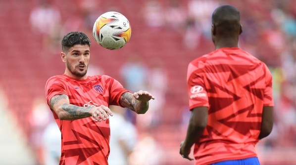 De Paul en el calentamiento previo a su debut oficial. Foto: Getty