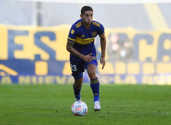 Alan Varela durante un partido de Boca. (Foto: Getty)