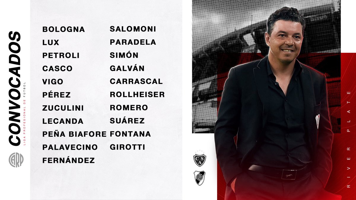 Los convocados de River. (Foto: Prensa River)