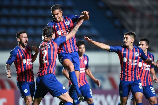 Di Santo, feliz en San Lorenzo. (Foto: Getty)