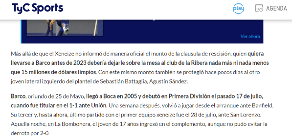 Extracto de TyC Sports.