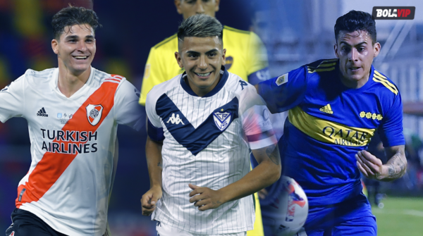 Álvarez, Almada y Pavón; un tridente soñado. (Fotos: Getty Images)