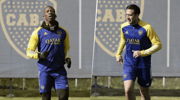 Boca se entrenó pensando en Colón. (Fotos: Boca)