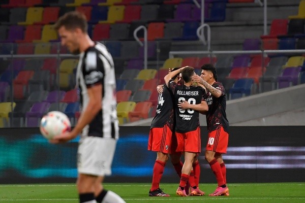El festejo del gol de Carrascal. Foto: Getty