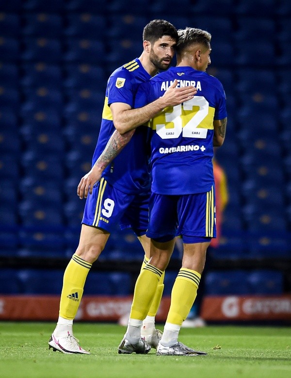 El festejo tras el tanto de Orsini. Foto: Getty