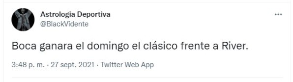 La predicción sobre el Superclásico