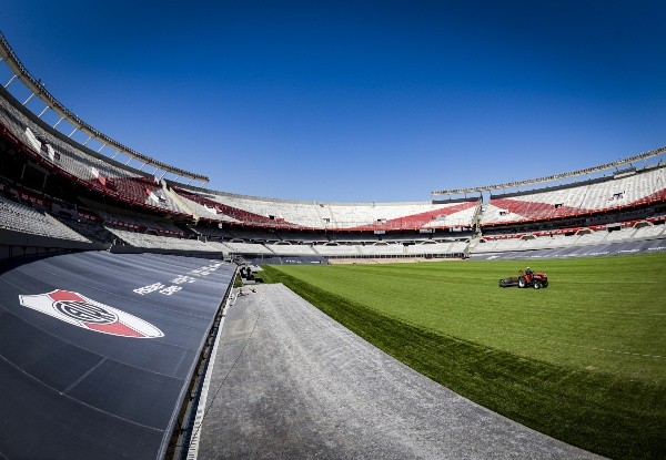 El Monumental se prepara para el Superclásico. (Foto: Getty)
