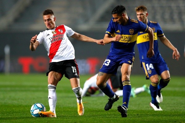 Braian Romero y Diego González, Superclásico por Copa Argentina (Foto: Getty)