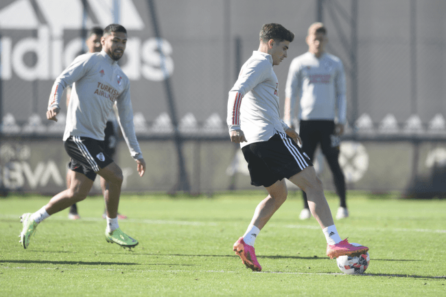River se entrena de cara al Superclásico. (Foto: Getty Images)
