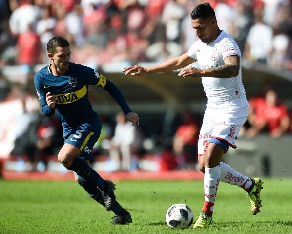 Chávez jugando en Huracán. (Foto: Getty)