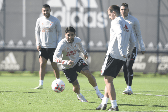 River se entrenó pensando en Boca. (Foto: River)