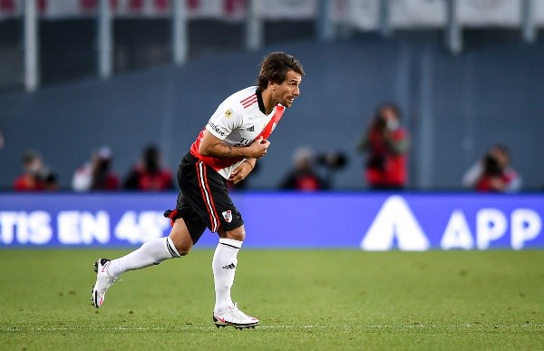 Leonardo Ponzio durante el Superclásico. (Foto: Getty)