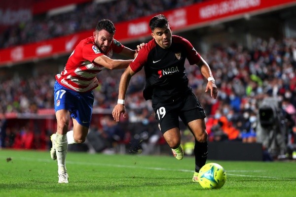Acuña en el duelo del pasado domingo (Foto: Getty)