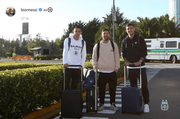 Messi ya subió una foto tras su llegada a la Selección.