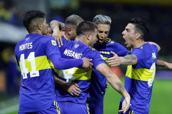 Festejo de Boca con el regreso de su gente. Foto: Getty