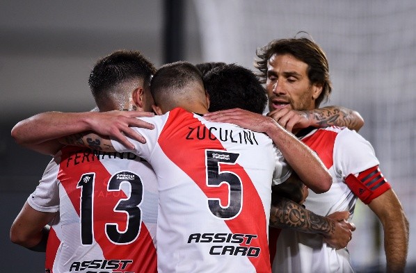 En los últimos 6 juegos, River logró 5 triunfos y un solo empate. (Getty)