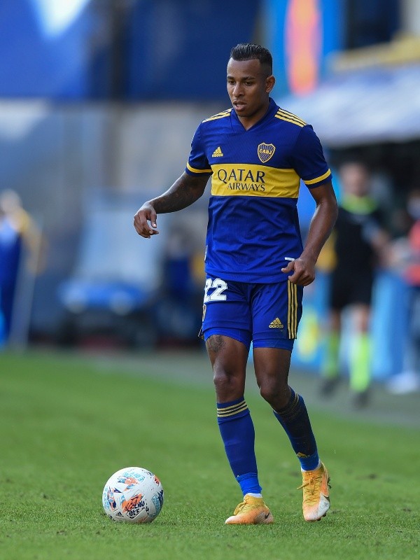 Sebastián Villa podría volver a jugar con la camiseta de Boca. ¿Será ante Gimnasia? (Getty)