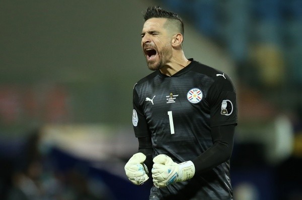 Getty. Antony Silva con la Selección de Paraguay