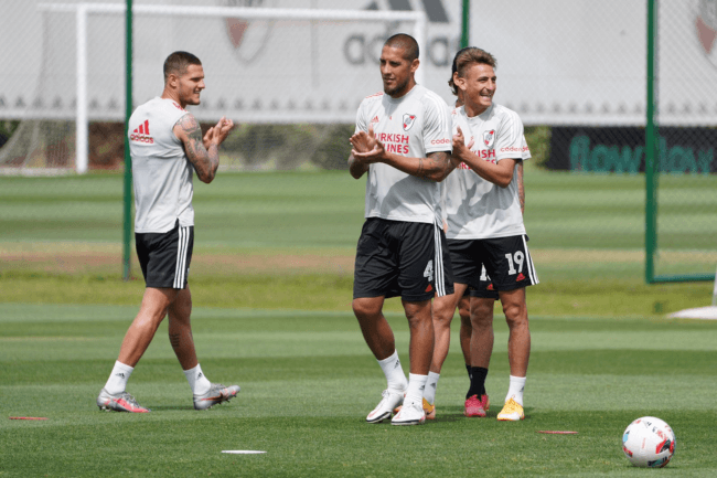 El Millonario entrena pensando en Platense. (Foto: River)