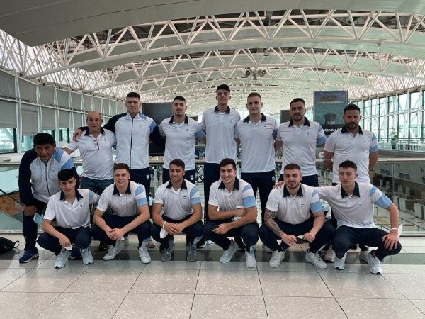 La Selección de Handball masculina (Foto: Enard)