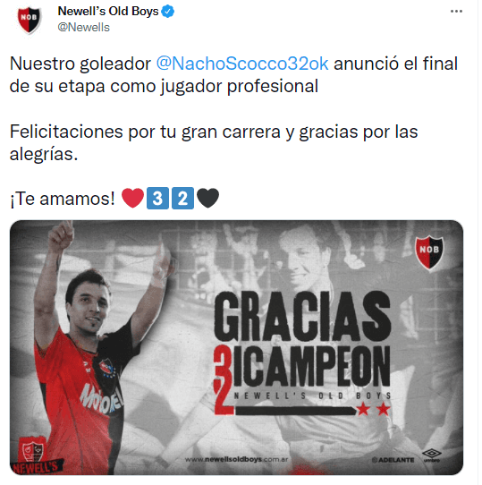 Tuit de Newell’s